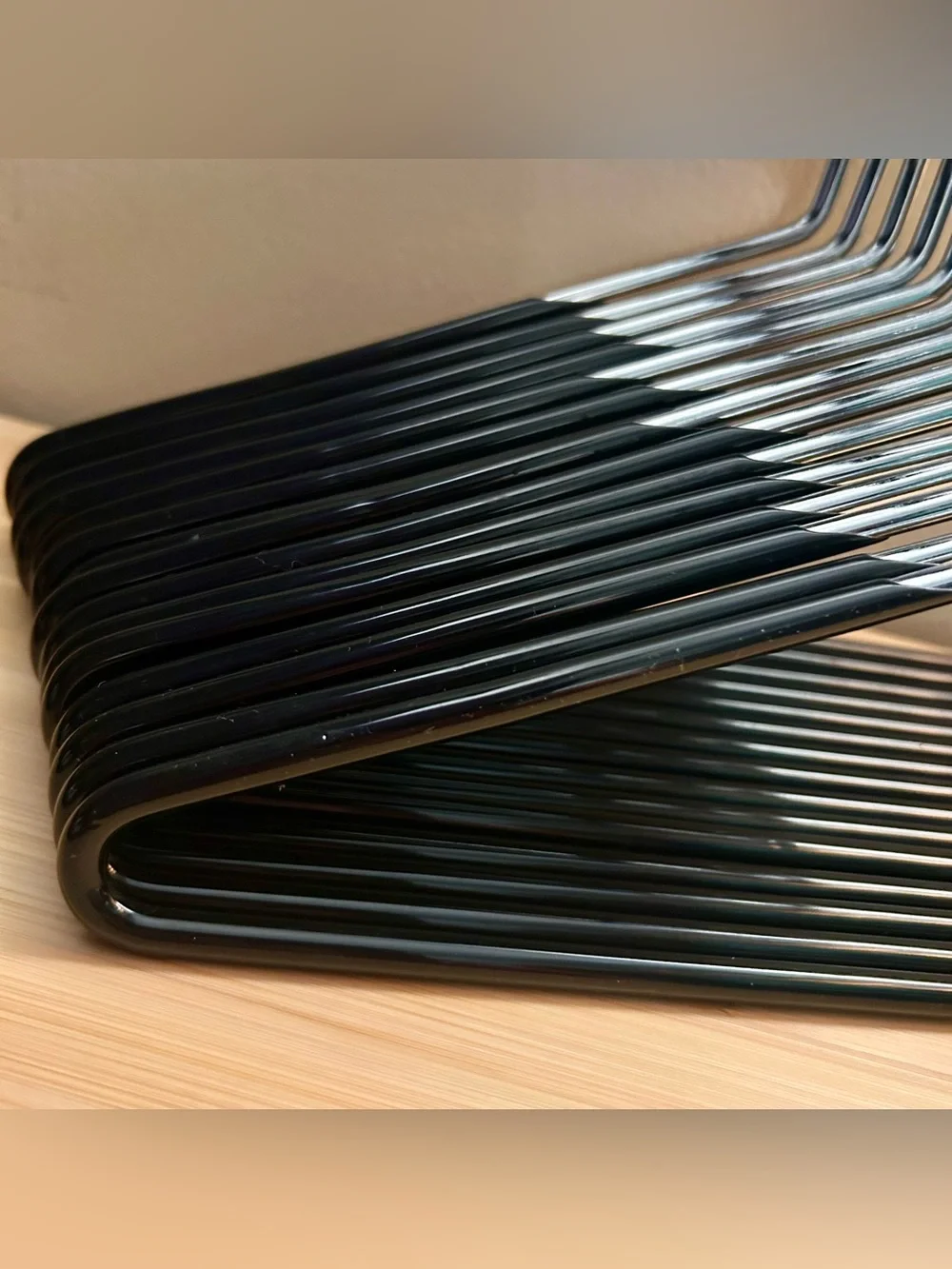 15 Pants Hangers Rubber Non-Slip Coating Grip 14” Open End Metal Pant Hanger